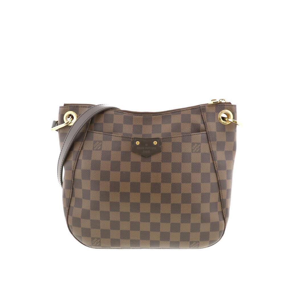 LOUIS VUITTON South Bank Bag Shoulder Messenger Damie Ebene Brown